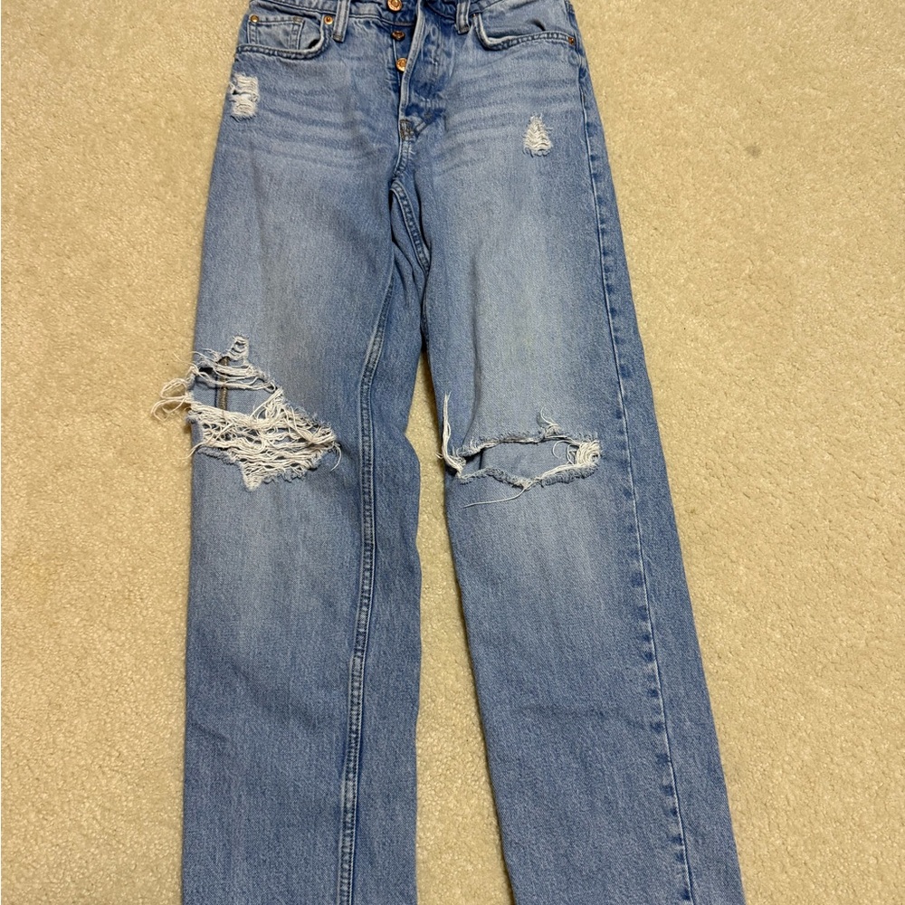 Classic Blue Straight Leg Jeans
